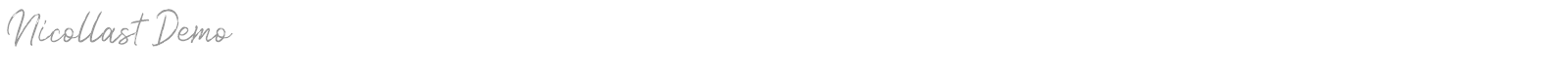 Nicollast font preview